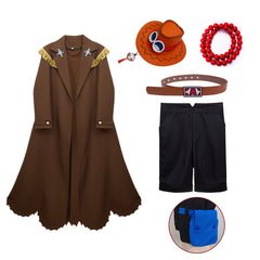 Anime One Piece Ace Brown Coat Outfits Cosplay Costume Halloween Carnival Suit