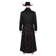 Anime One Piece Dracule Mihawk Black Set Cosplay Costume Outfits Halloween Carnival Suit