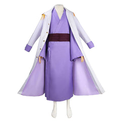 Anime One Piece Issho Fujitora Purple Outfits Set Cosplay Costume Halloween Carnival Suit