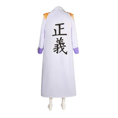 Anime One Piece Issho Fujitora Purple Outfits Set Cosplay Costume Halloween Carnival Suit