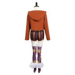 Anime One Piece Jewelry Bonney Brown Coat Set Outfits Cosplay Costume Halloween Carnival Suit