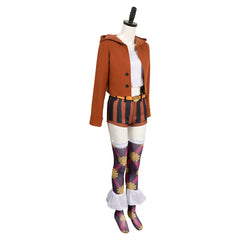 Anime One Piece Jewelry Bonney Brown Coat Set Outfits Cosplay Costume Halloween Carnival Suit