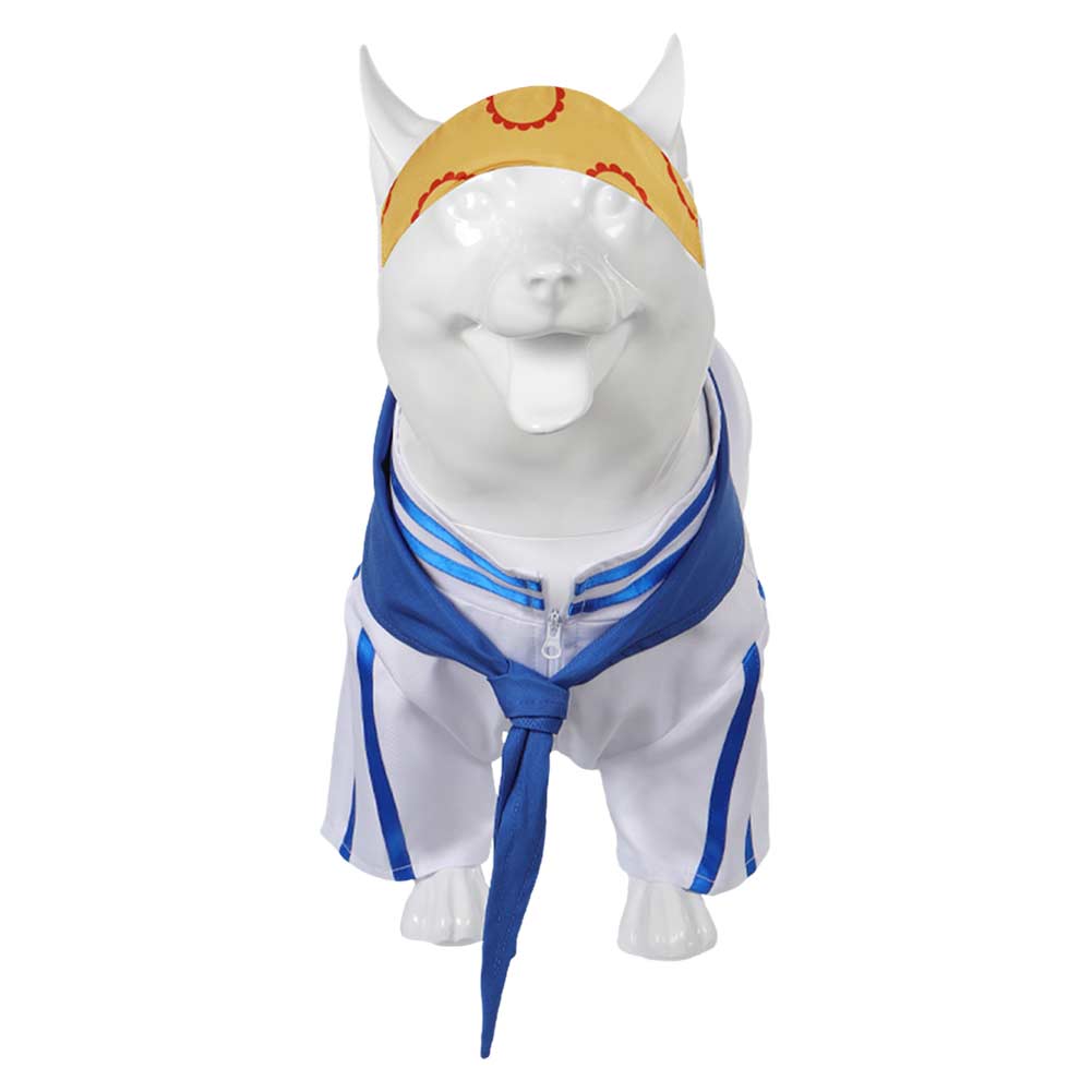 Anime One Piece Koby Blue Pet Dog Clothes Cosplay Costume Outfits Halloween Carnival Suit
