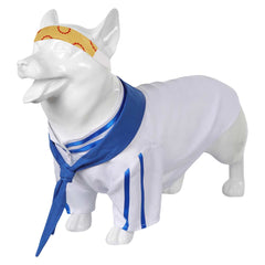 Anime One Piece Koby Blue Pet Dog Clothes Cosplay Costume Outfits Halloween Carnival Suit