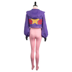 Anime One Piece Lilith Vegapunk Pink Jumpsuit Coat Set Outfits Cosplay Costume Halloween Carnival Suit