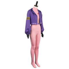 Anime One Piece Lilith Vegapunk Pink Jumpsuit Coat Set Outfits Cosplay Costume Halloween Carnival Suit