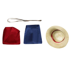 Anime One Piece Luffy Set Outfits Cosplay Costume Halloween Carnival Suit