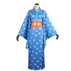 Anime One Piece Nami Blue Bathrobe Kimono Outfits Cosplay Costume Halloween Carnival Suit