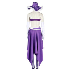 Anime One Piece Nico Robin Purple Sexy Dress Set Outfits Cosplay Costume Halloween Carnival Suit
