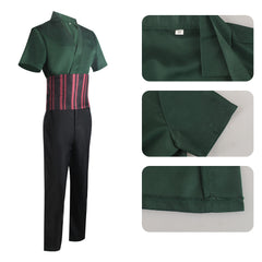 Anime One Piece Roronoa Zoro Green Set Outfits Cosplay ​Costume Halloween Carnival Suit