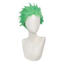 Anime One Piece Roronoa Zoro Green Wigs Cosplay Accessories Halloween Carnival Props