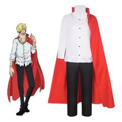 Anime One Piece Sanji White Set Outfits Cosplay Costume Halloween Carnival Suit