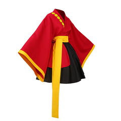 Anime One Piece Skeleton Red Kimono Set Outfits Cosplay Costume Halloween Carnival Suit-Coshduk