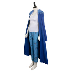 Anime One Piece Trafalgar Law Blue Cloak Set Outfits Cosplay Costume Halloween Carnival Suit