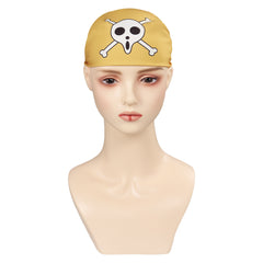 Anime One Piece Usopp Yellow Scarf Accessories Halloween Carnival Props