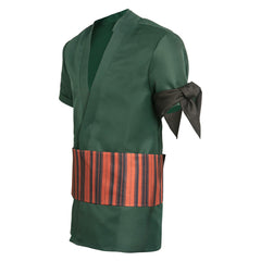 Anime One Piece Zoro Green Shirt Outfits Cosplay Costume Halloween Carnival Suit