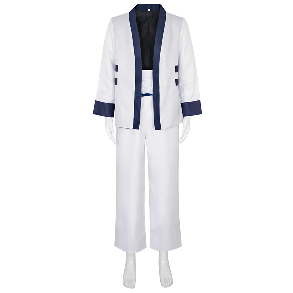 Anime Rurouni Kenshin 2023 Sagara Sanosuke White Set Outfits Cosplay Costume Halloween Carnival Suit