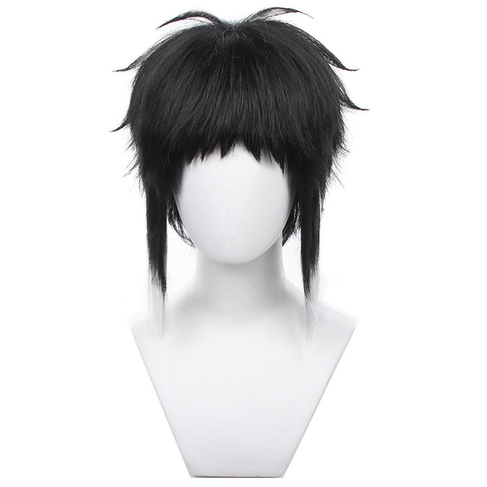 Anime Ryunosuke Akutagawa Black Cosplay Wig Heat Resistant Synthetic Hair Carnival Halloween Party Props