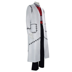 Anime Stein White Coat Set Outfits Cosplay Costume Halloween Carnival Suit