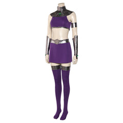 Anime Teen Titans Koriand'r Starfire Purple Set Outfits Cosplay Costume Halloween Carnival Suit