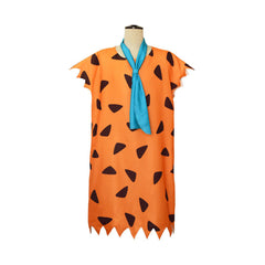 Anime The Flintstones Fred Brown Spotted ​Outfits Cosplay Costume Suit