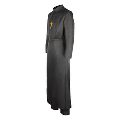 Anime The White Holy Woman And The Black Priest Lawrence Black Chaplain's Uniform Cosplay Costume Suit