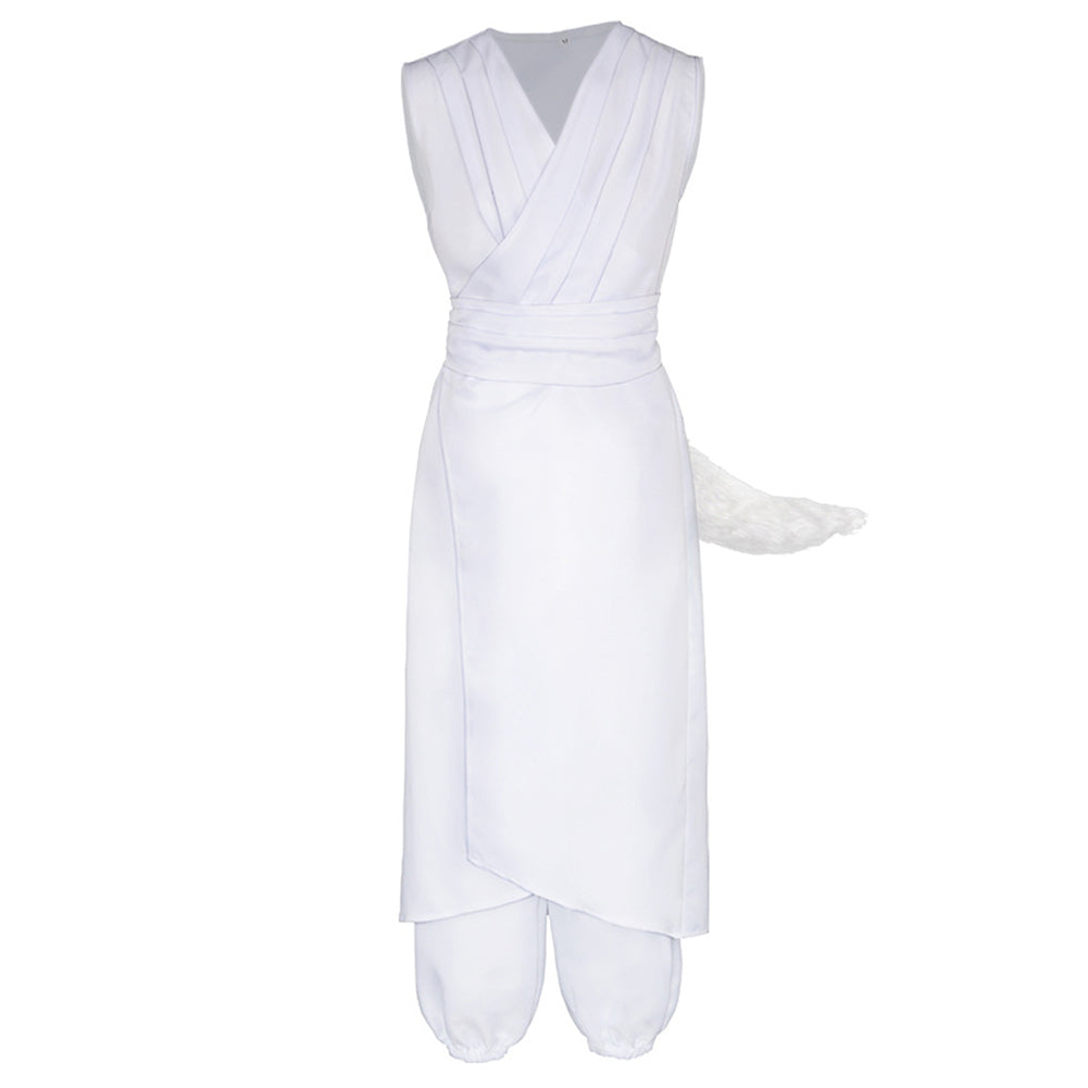 Anime YuYu Hakusho Kurama White Set Outfits Cosplay Costume Halloween Carnival Suit