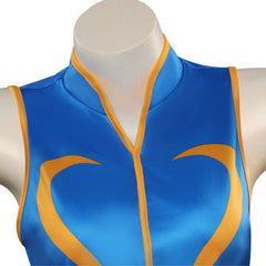 Street Fighter Chun-Li Swimsuit Top Shorts Cosplay Costume Outfits Halloween Carnival Party Suit 