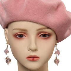 Movie 2023 Barbie Margot Robbie Barbie Cosplay Hat Cap Earings Accessories Halloween Carnival Props