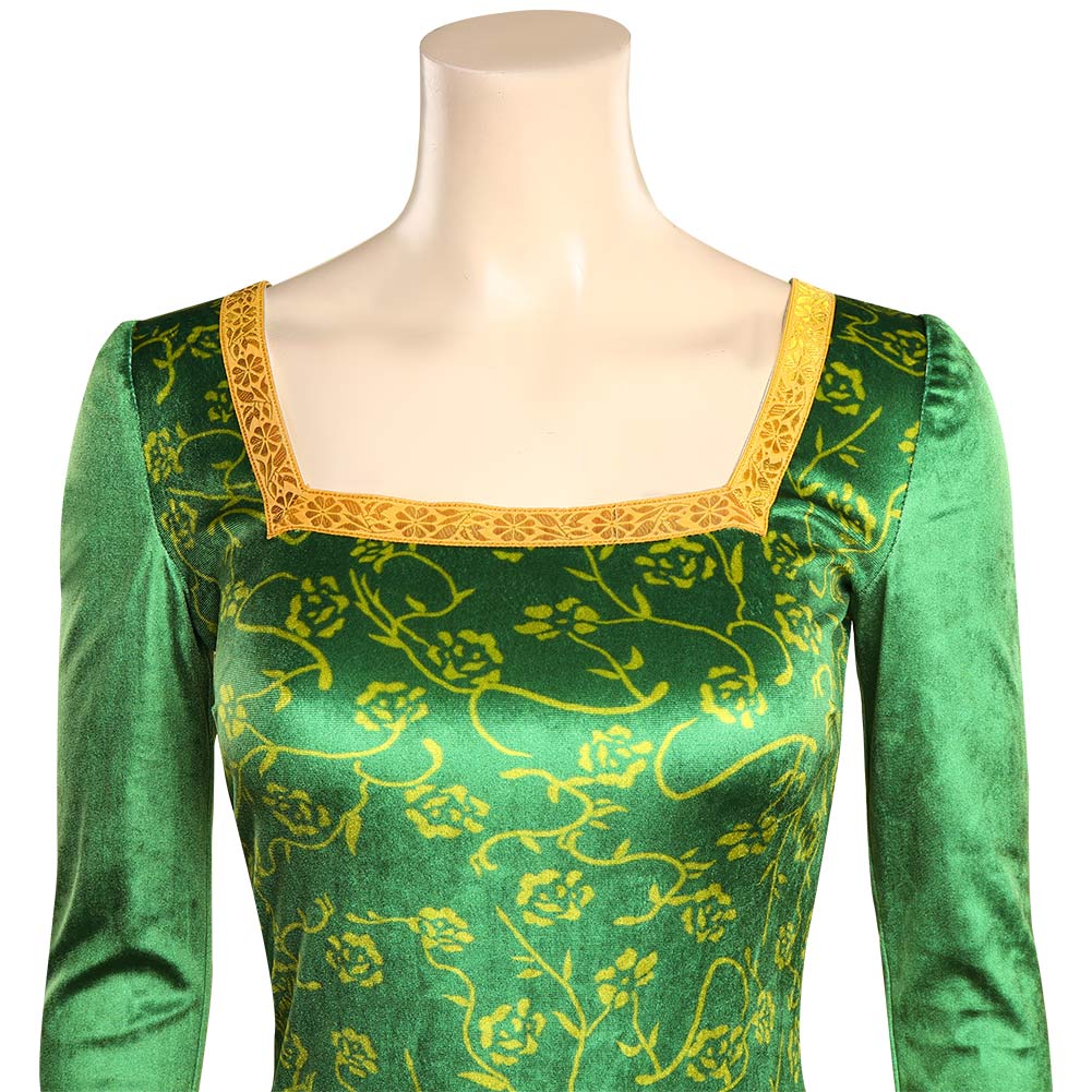 Shrek Fiona Princess Green Dress Cosplay Costume Outfits Halloween Car –  Coshduk