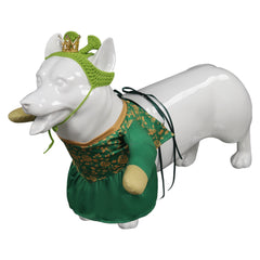 Movie Shrek Fiona Dog Pet Clothes Cosplay Costume Outfits Halloween Carnival Suit