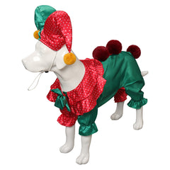 Pet dog Clown Outfits Cosplay Costume Halloween Carnival Suit