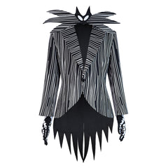Movie The Nightmare Before Christmas Jack Skellington Outfits Tailcoat Cosplay Costume Halloween Carnival Suit