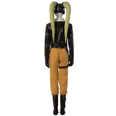 Movie Star Wars Ahsoka Tano Black Leather Set Outfits Cosplay Costume Halloween Carnival Suit