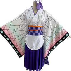 Anime : Kimetsu no Yaiba Kochou Shinobu Lolita Maid Outfits Apron Dress Cosplay Costume