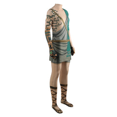 Game The Legend Of Zelda Link Green Printed Bodysuit ​Outfits Cosplay Costume Suit