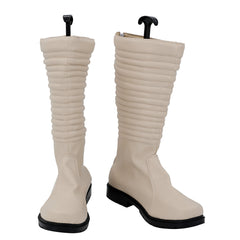 Movie Episode IV: A New Hope Luke Skywalker White Cosplay Shoes Boots Halloween Costumes Props