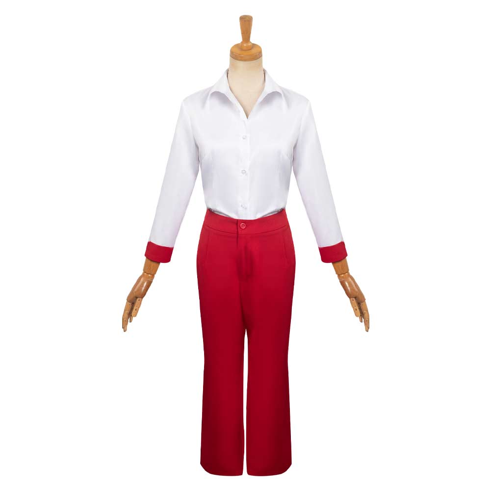 Movie Barbie 2023 Margot Robbie Barbie Rose Red Outfits Cosplay Costume Halloween Carnival Suit