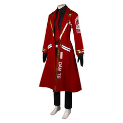 Game Limbus Company Dante Red Coat Set Outfits Cosplay Costume Suit