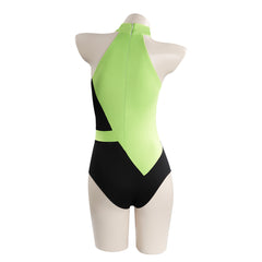 TV Kim Possible Shego Cosplay Costume Adult Swimwear Outfits Halloween Carnival Suit