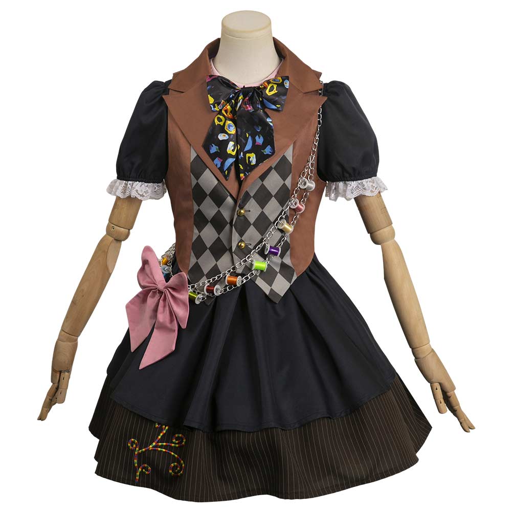 Cosplay Costume Women Dress Outfits Halloween Carnival Suit cosplay mad hatter Tarrant Hightopp