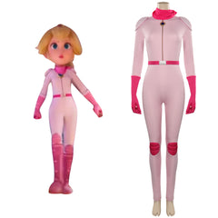 The Super Mario Bros. Movie-peach Cosplay Costume Jumpsuit Outfits Halloween Carnival Suit