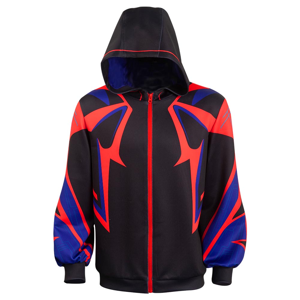 Movie Spider-Man 2099 Spider-Man Hoodie Outfits Cosplay Costume Halloween Carnival Suit 
