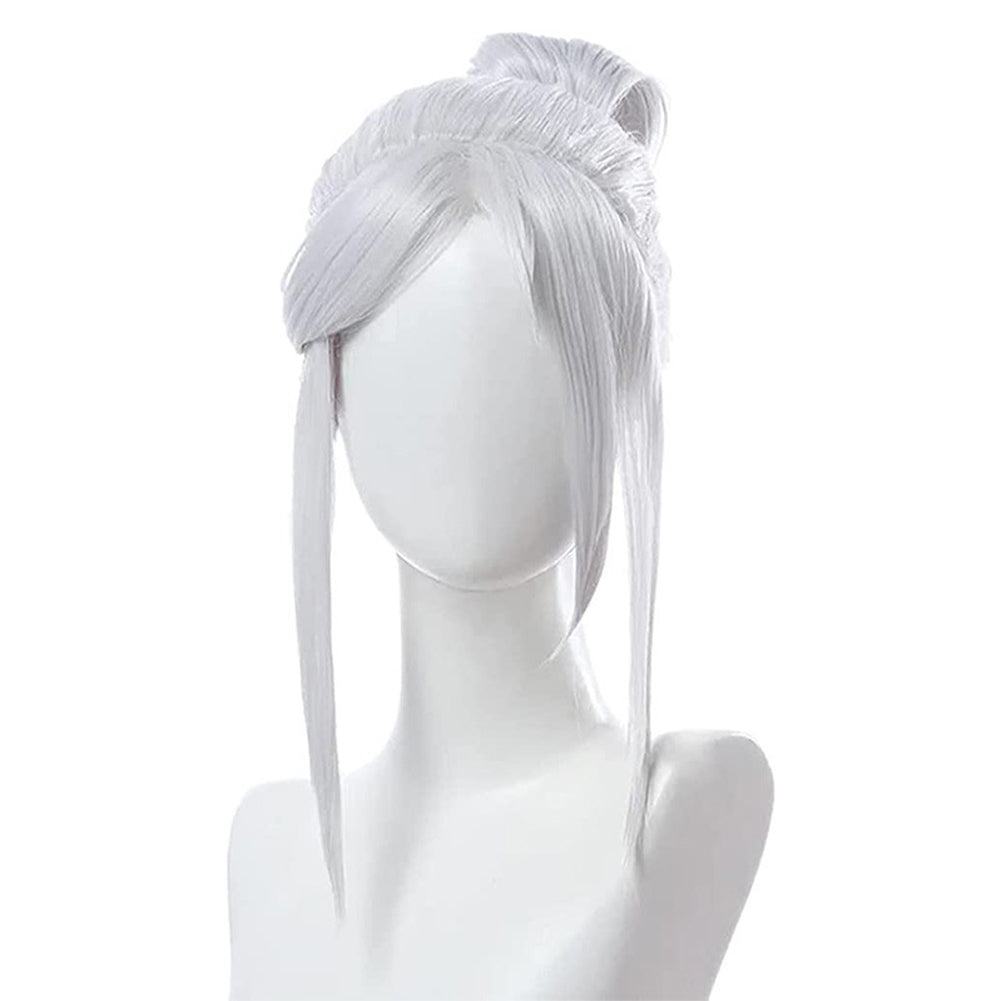 Valorant JETT  Cosplay Wig Heat Resistant Synthetic Hair Carnival Halloween Party Props