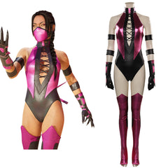 Game Mortal Kombat Mileena Cosplay Costume Jumpsuit Outfits Halloween Carnival Suit