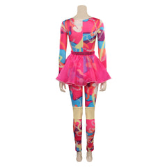 Movie Barbie 2023 Margot Robbie Barbie Outfits Jumpsuit Bodydress Cosplay Costume Halloween Carnival Suit-Coshduk