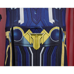 Movie Thor: Love and Thunder (2022) Cosplay Costume Jumpsuit Cloak Outfits Kids Children Halloween Carnival Suit