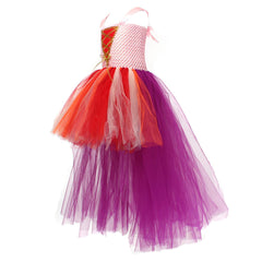 Kids Girls  Hocus Pocus Sarah Sanderson Cosplay Costume Dress Headband Outfits Halloween Carnival Suit