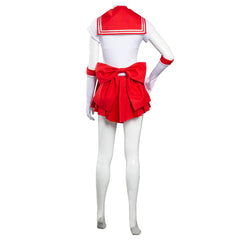 Anime Sailor Moon Hino Rei Uniform Red Dress Outfit Halloween Carnival Suit Cosplay Costume