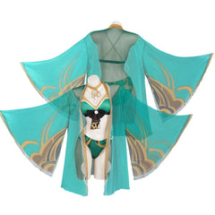 Genshin Impact Hina Goro Bikini Swimsuit Cosplay Costume Sexy Swimwear Cloak Outfits Halloween Carnival Suit